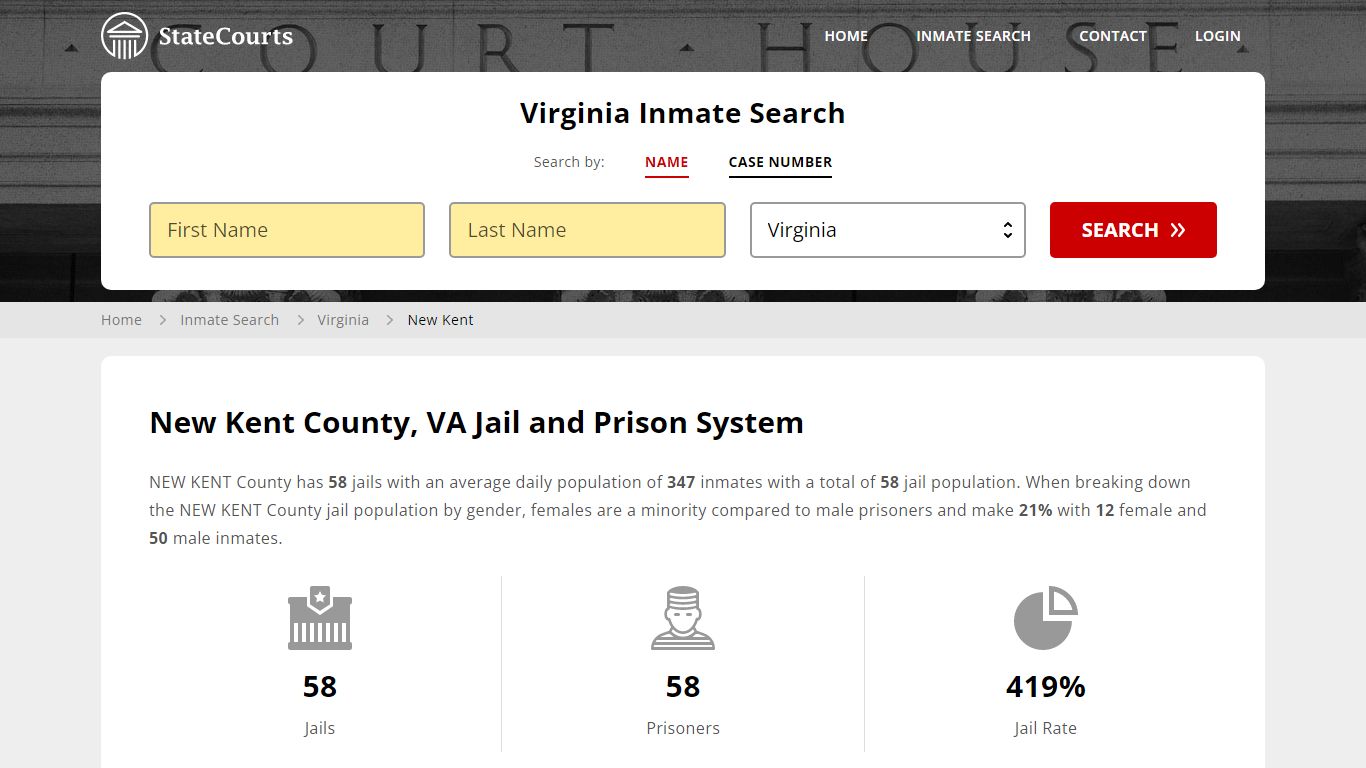 New Kent County, VA Inmate Search - StateCourts